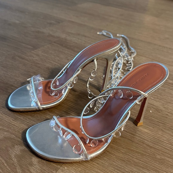 Amina Muaddi embellished sandals - Picture 3 of 5
